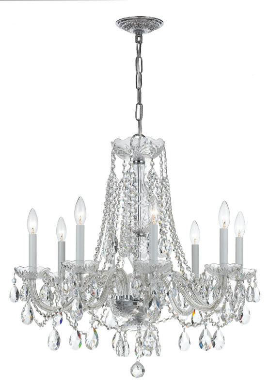 Crystorama 1138-CL-S Traditional Crystal 8 Light Swarovski Strass Crystal Chandelier - Parent