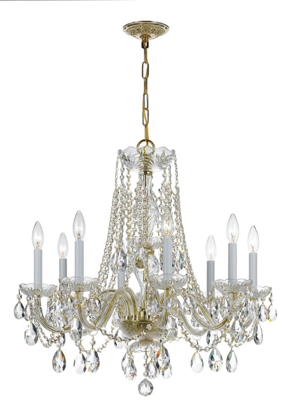 Crystorama 1138-CL-SAQ Traditional Crystal 8 Light Spectra Crystal Chandelier