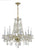 Crystorama 1138-CL-S Traditional Crystal 8 Light Swarovski Strass Crystal Chandelier