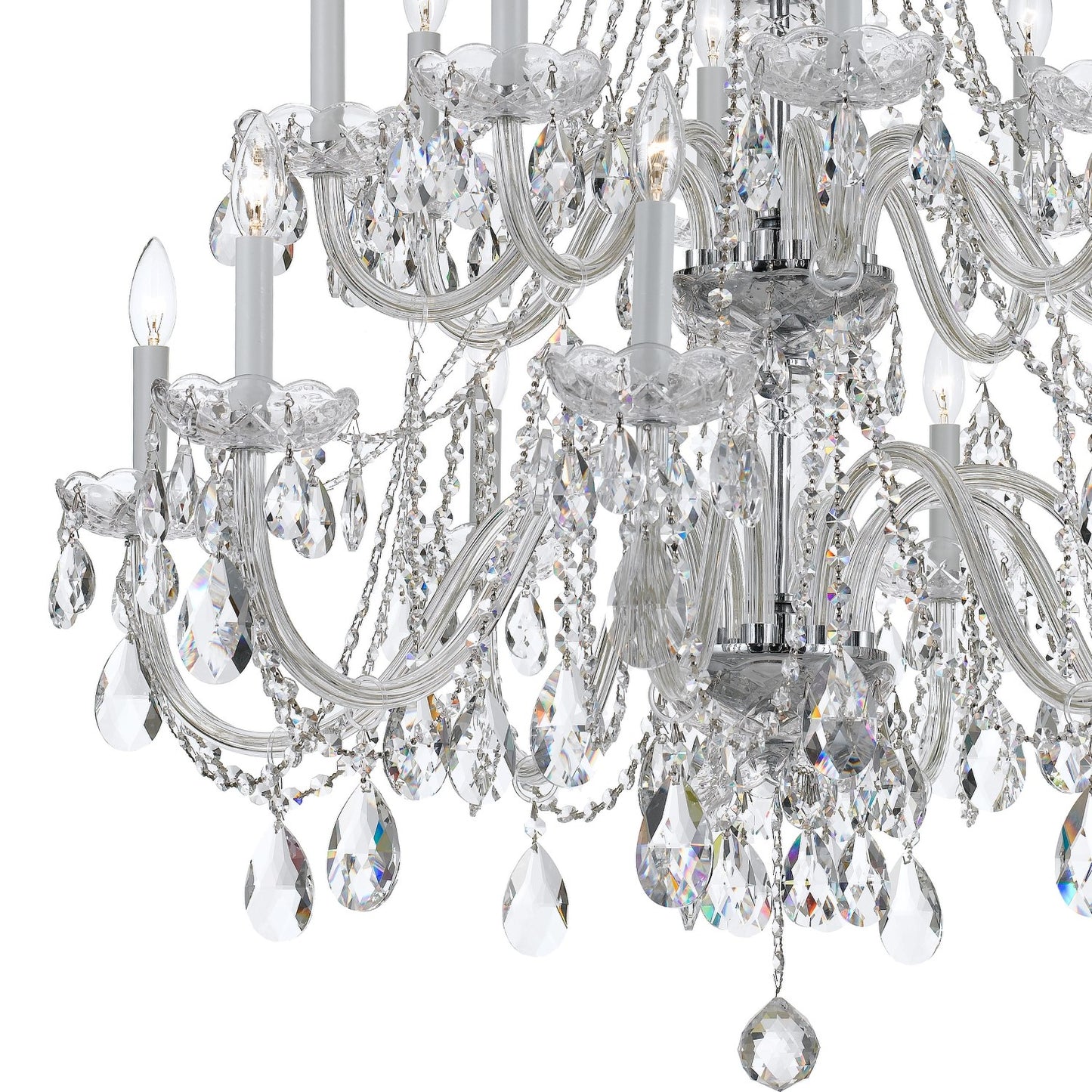Crystorama 1139-CL-S Traditional Crystal 16 Light Swarovski Strass Crystal Chandelier - Parent