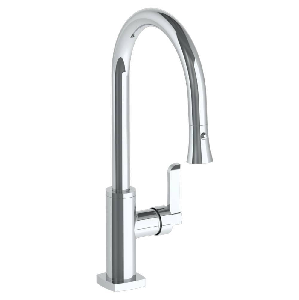 Watermark 115-7.3PG2-MZ4 Deck Mounted 1 Hole Gooseneck Kitchen Faucet With Pull Down Spray - High Spout - Parent