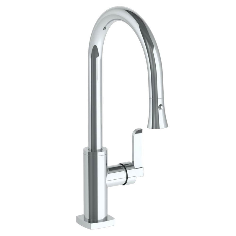 Watermark 115-7.3PG2-MZ4 Deck Mounted 1 Hole Gooseneck Kitchen Faucet With Pull Down Spray - High Spout - Parent