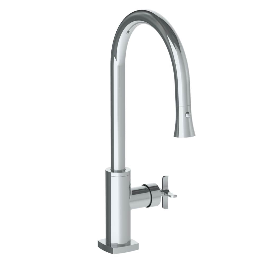 Watermark 115-7.3PG2-MZ5 Deck Mounted 1 Hole Gooseneck Kitchen Faucet With Pull Down Spray - High Spout - Parent