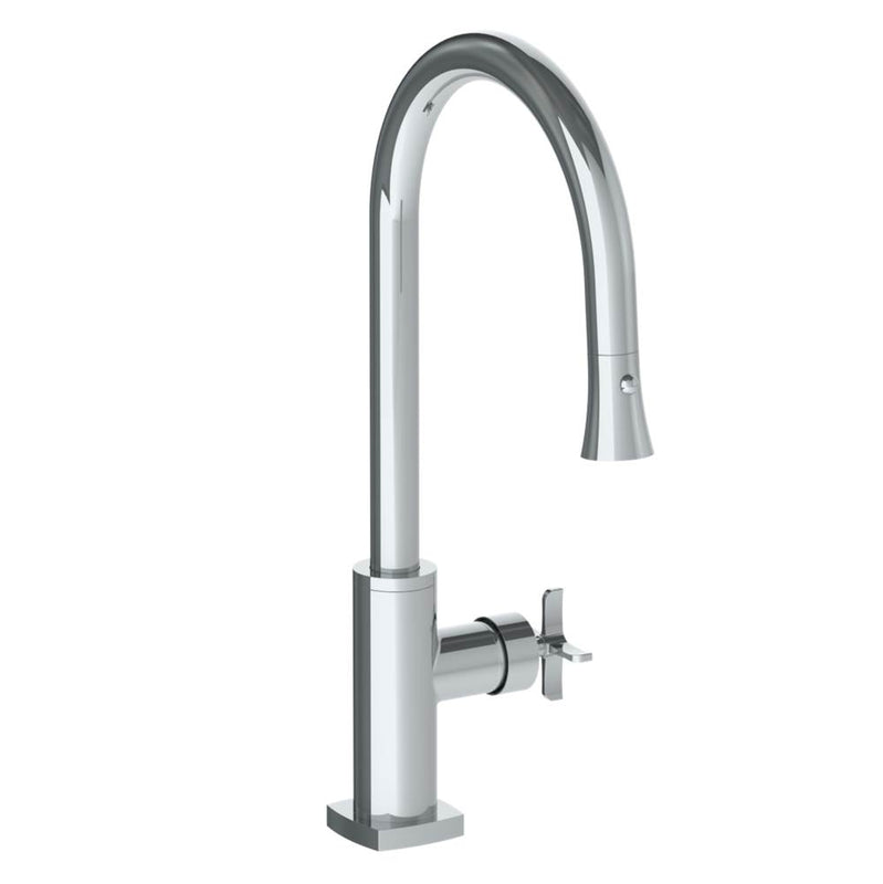 Watermark 115-7.3PG2-MZ5 Deck Mounted 1 Hole Gooseneck Kitchen Faucet With Pull Down Spray - High Spout - Parent