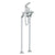 Watermark 115-8.3-MZ5 H-Line Floor Standing Exposed Bath Set With Hand Shower