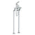 Watermark 115-8.3-MZ5 H-Line Floor Standing Exposed Bath Set With Hand Shower