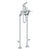Watermark 115-8.3STP-MZ4 H-Line Floor Standing Bath Set W/ Hand Shower & Shut-Off Valves