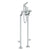 Watermark 115-8.3STP-MZ5 H-Line Floor Standing Bath Set W/ Hand Shower & Shut-Off Valves