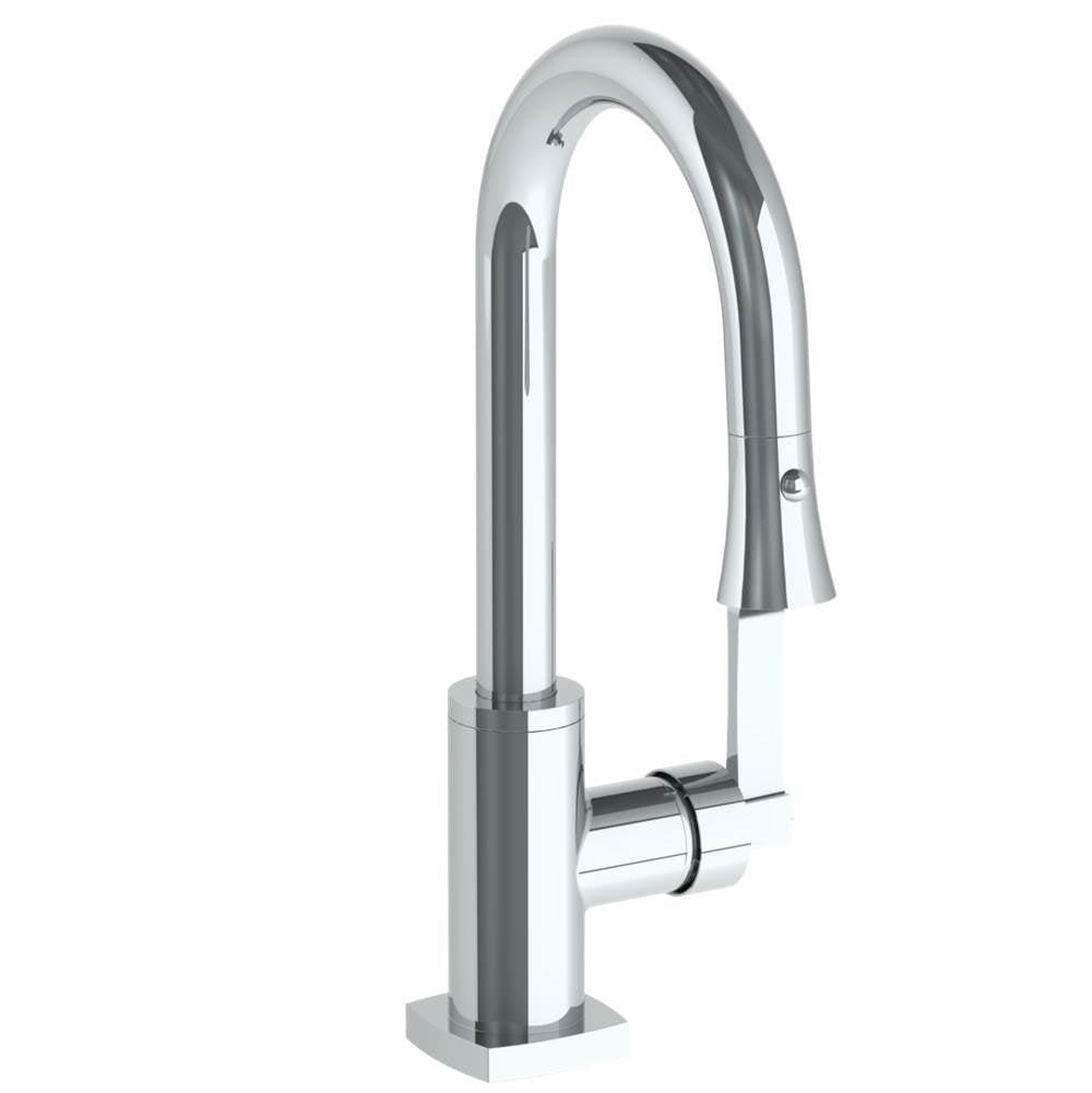Watermark 115-9.3PG2-MZ4 Deck Mounted 1 Hole Gooseneck Prep Faucet With Pull Down Spray - Parent