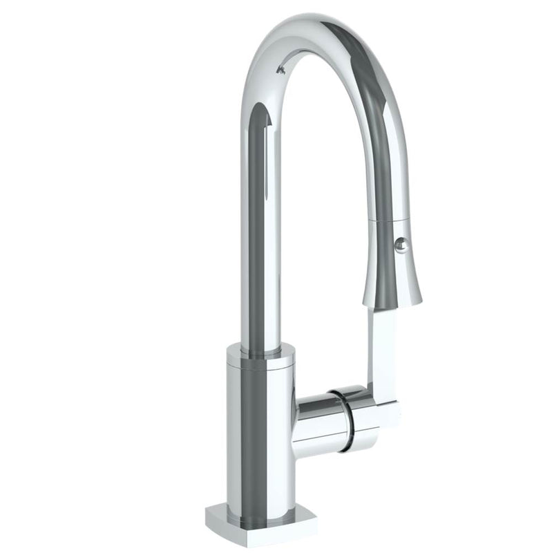 Watermark 115-9.3PG2-MZ4 Deck Mounted 1 Hole Gooseneck Prep Faucet With Pull Down Spray - Parent