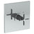 Watermark 115-P80-MZ5 H-Line Wall Mounted Pressure Balance Shower Trim 7" Diameter