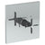 Watermark 115-P80-MZ5 H-Line Wall Mounted Pressure Balance Shower Trim 7" Diameter