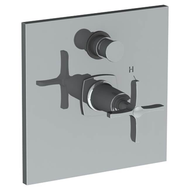 Watermark 115-P90-MZ4 H-Line Wall Mounted Pressure Balance Shower Trim With Diverter 7" Diameter