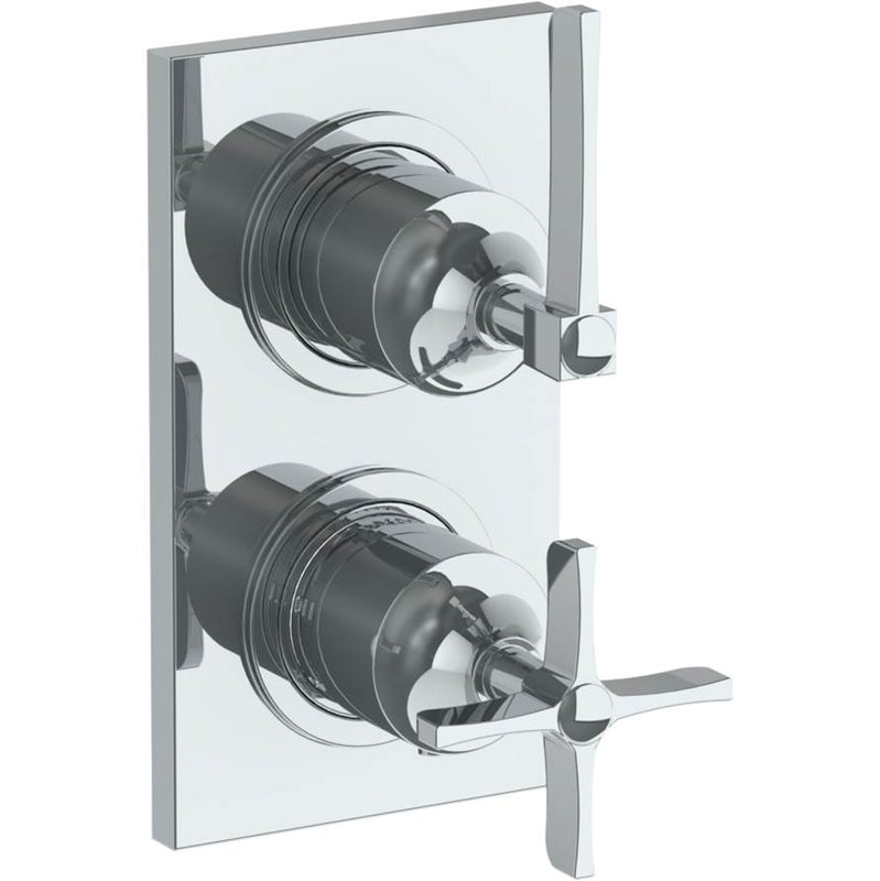 Watermark 115-T25-MZ4 H-Line Wall Mounted Mini Thermostatic Shower Trim With Built-In Control 3-1/2" X 6-1/4".