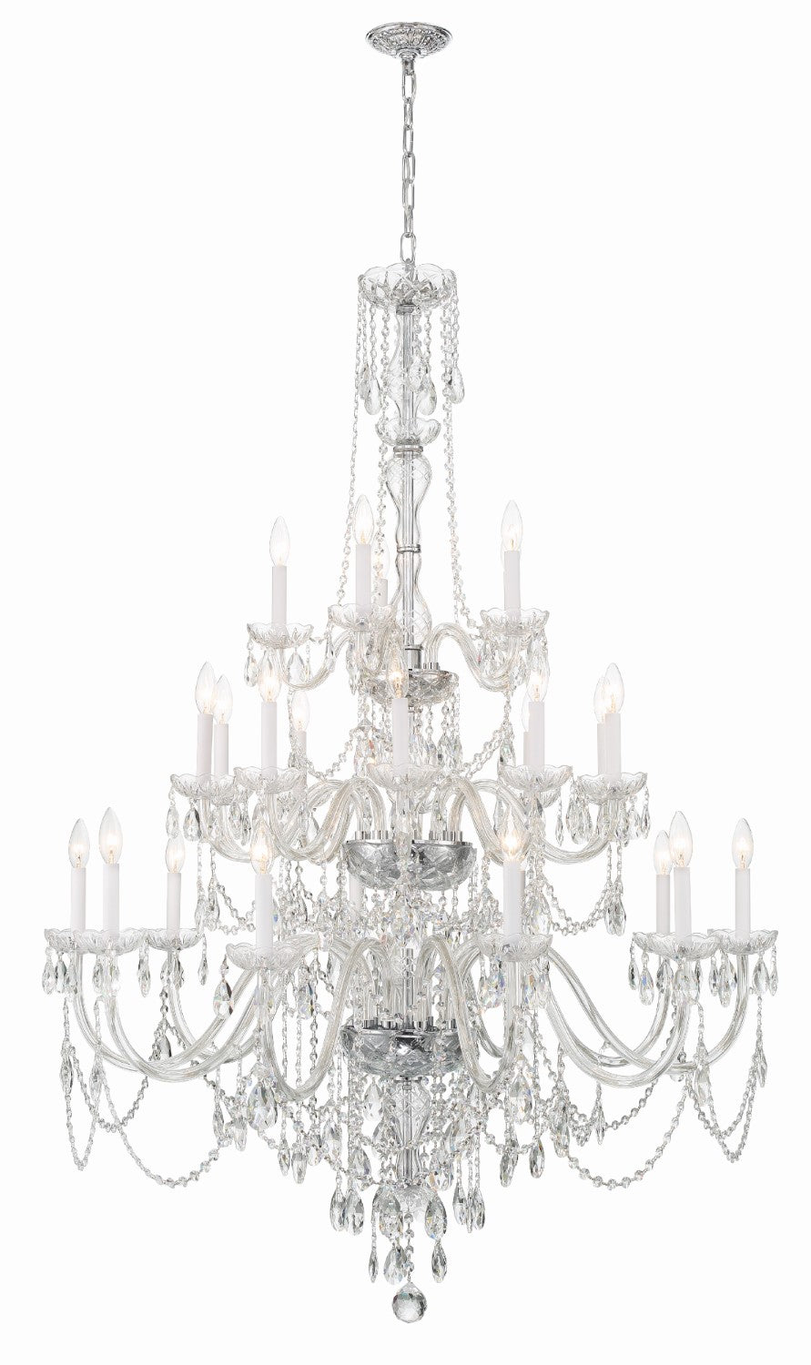 Crystorama 1156-CL-MWP Traditional Crystal 25 Light Chandelier - Parent