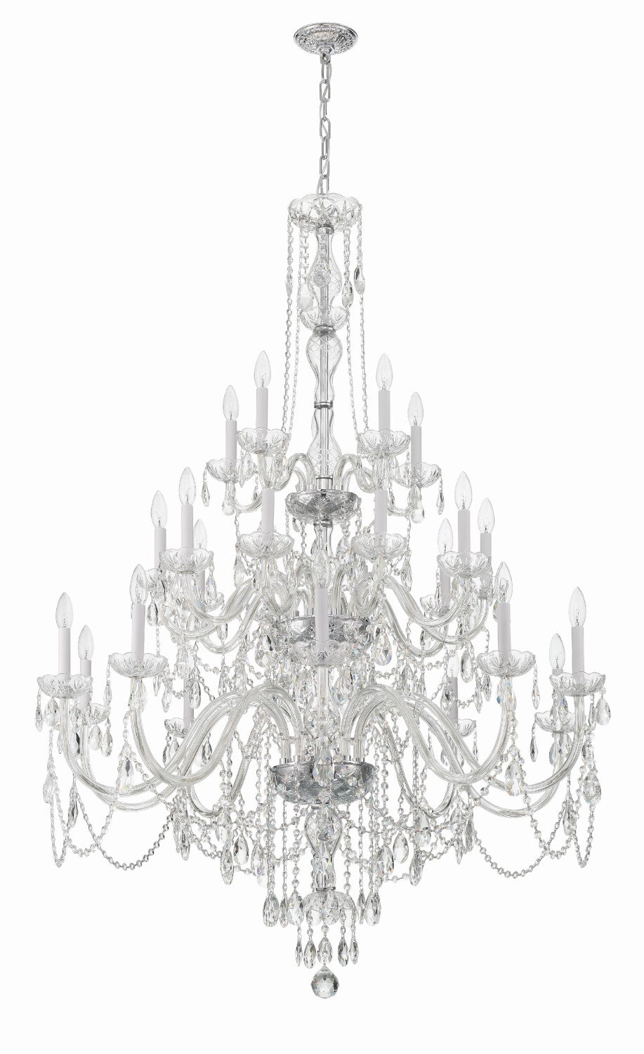 Crystorama 1156-CL-MWP Traditional Crystal 25 Light Chandelier - Parent