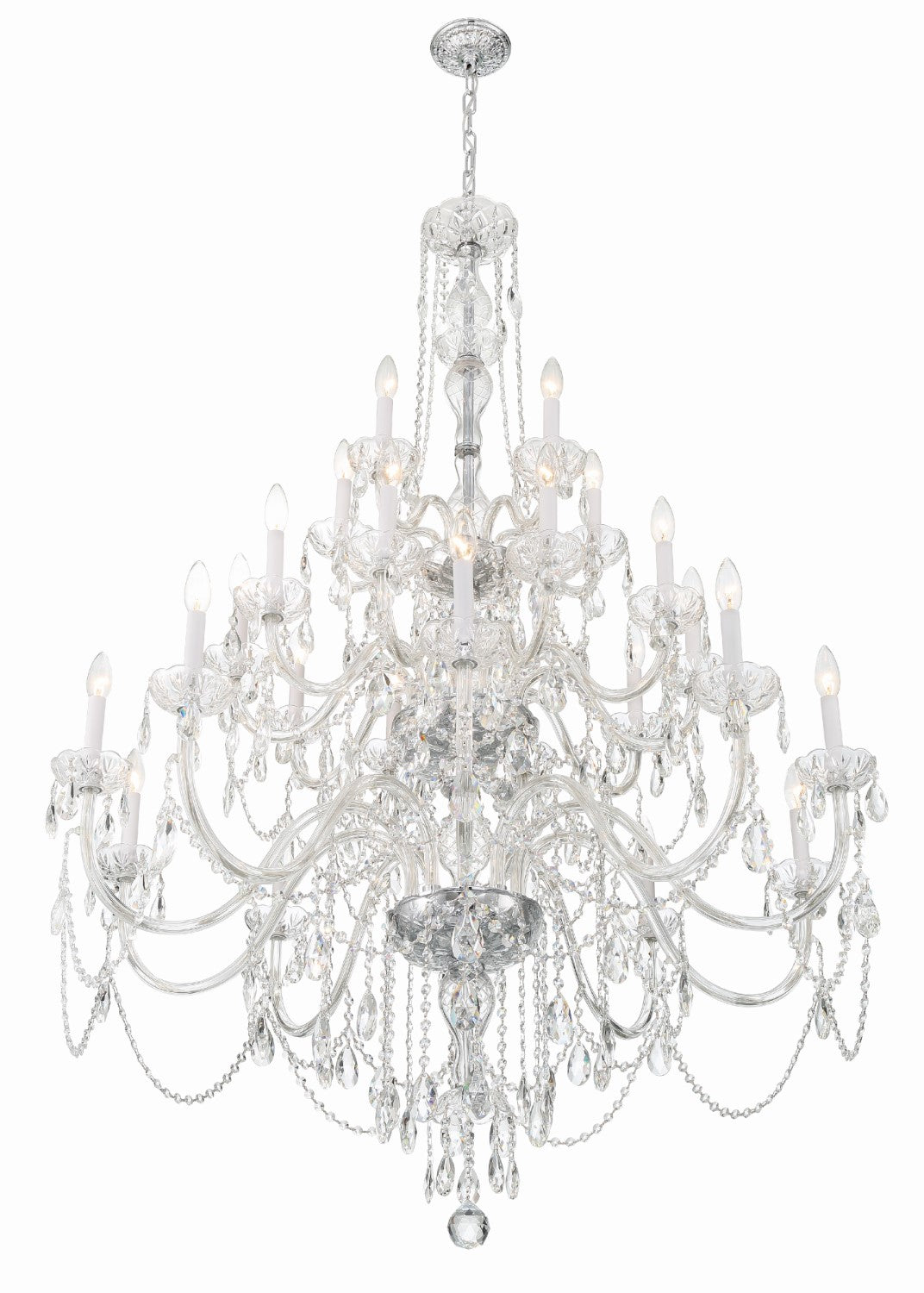 Crystorama 1156-CL-MWP Traditional Crystal 25 Light Chandelier - Parent