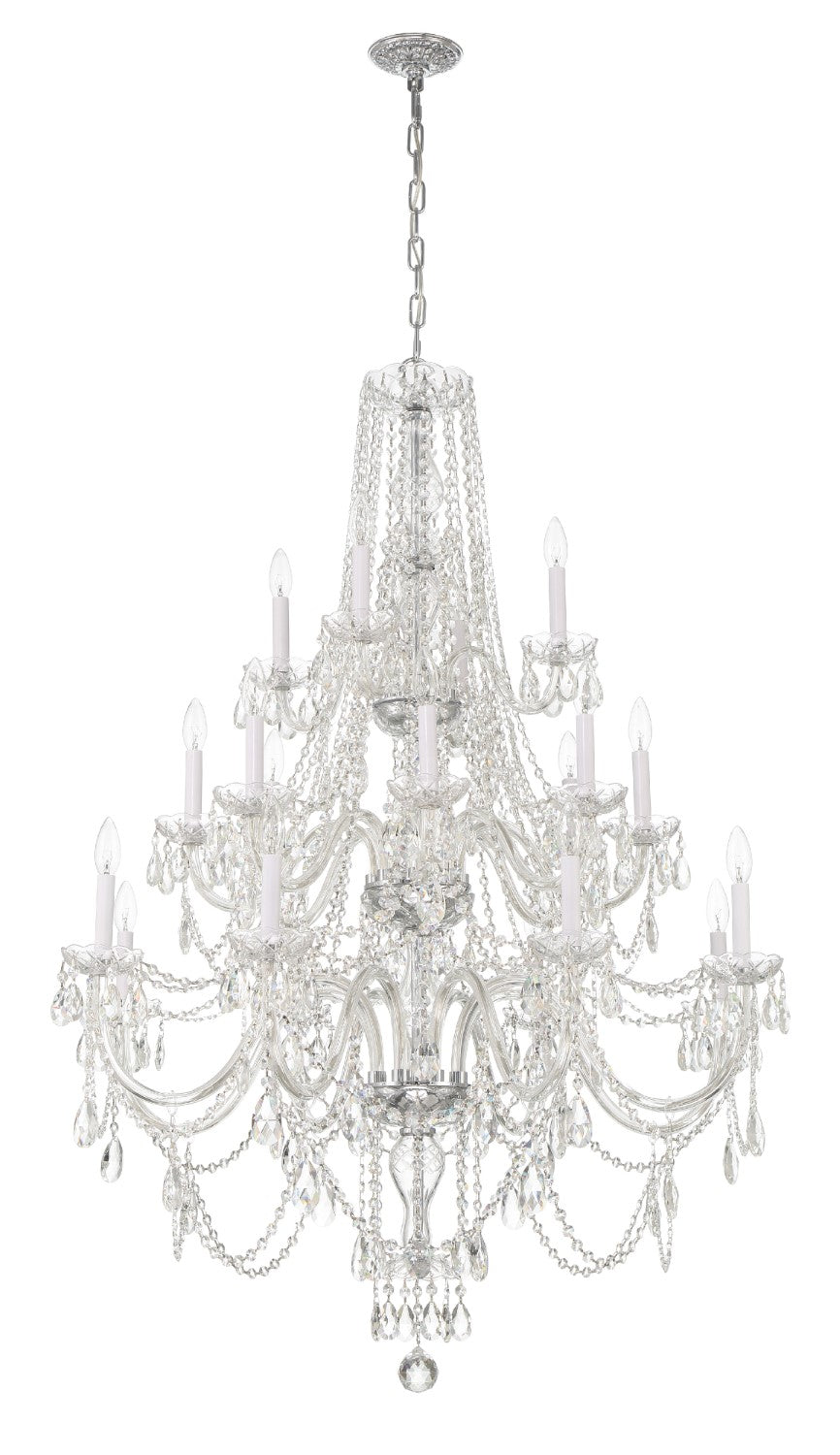 Crystorama 1157-CL-MWP Traditional Crystal 20 Light Chandelier - Parent