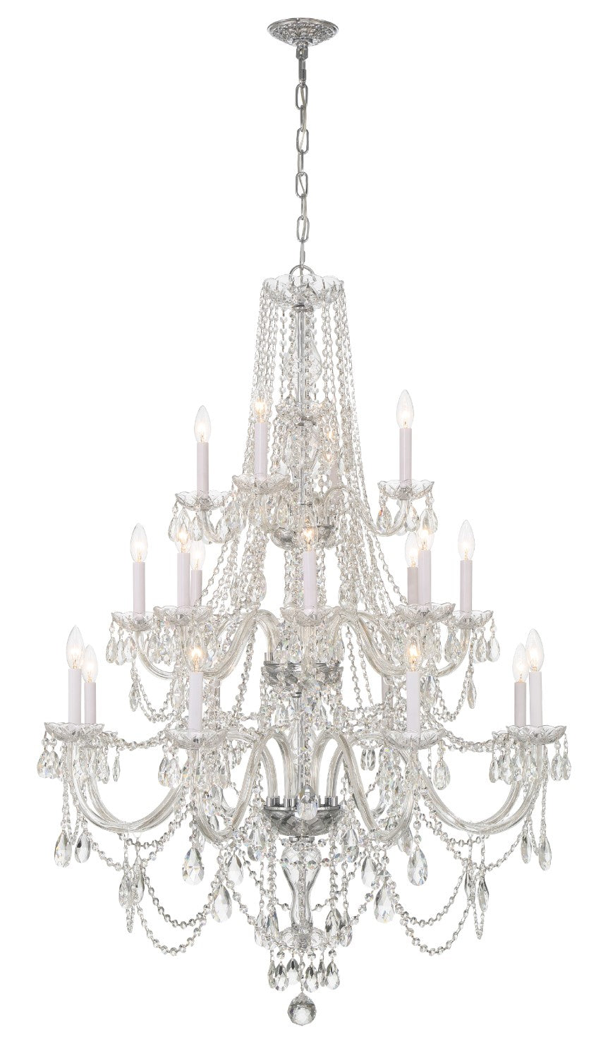 Crystorama 1157-CL-MWP Traditional Crystal 20 Light Chandelier - Parent