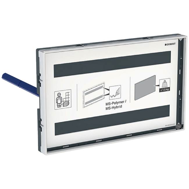 Geberit 115.088.00.1 Cover Plate Omega, Surface-Even, With Sight Frame