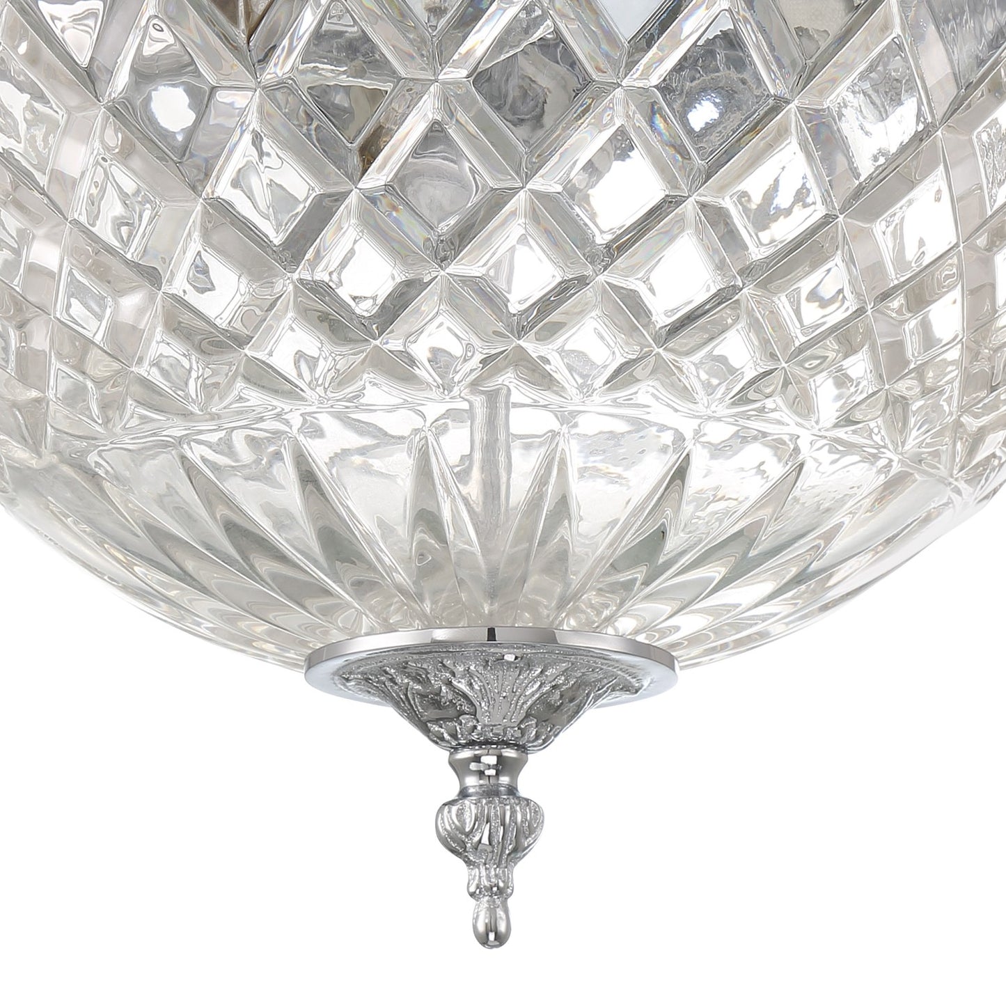 Crystorama 117-12 3 Light Crystal Ceiling Mount - Parent