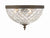 Crystorama 117-12 3 Light Crystal Ceiling Mount
