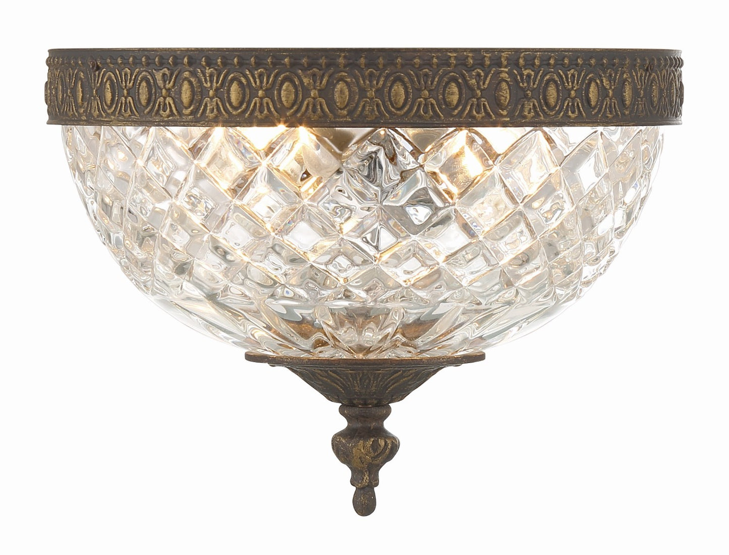 Crystorama 117-8 2 Light Crystal Ceiling Mount