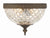 Crystorama 117-8 2 Light Crystal Ceiling Mount