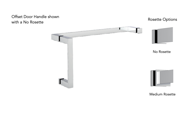 Neelnox GRN-OSD6X24-MR Grande 6X24 Shower Door Handle Medium Rosette - Parent
