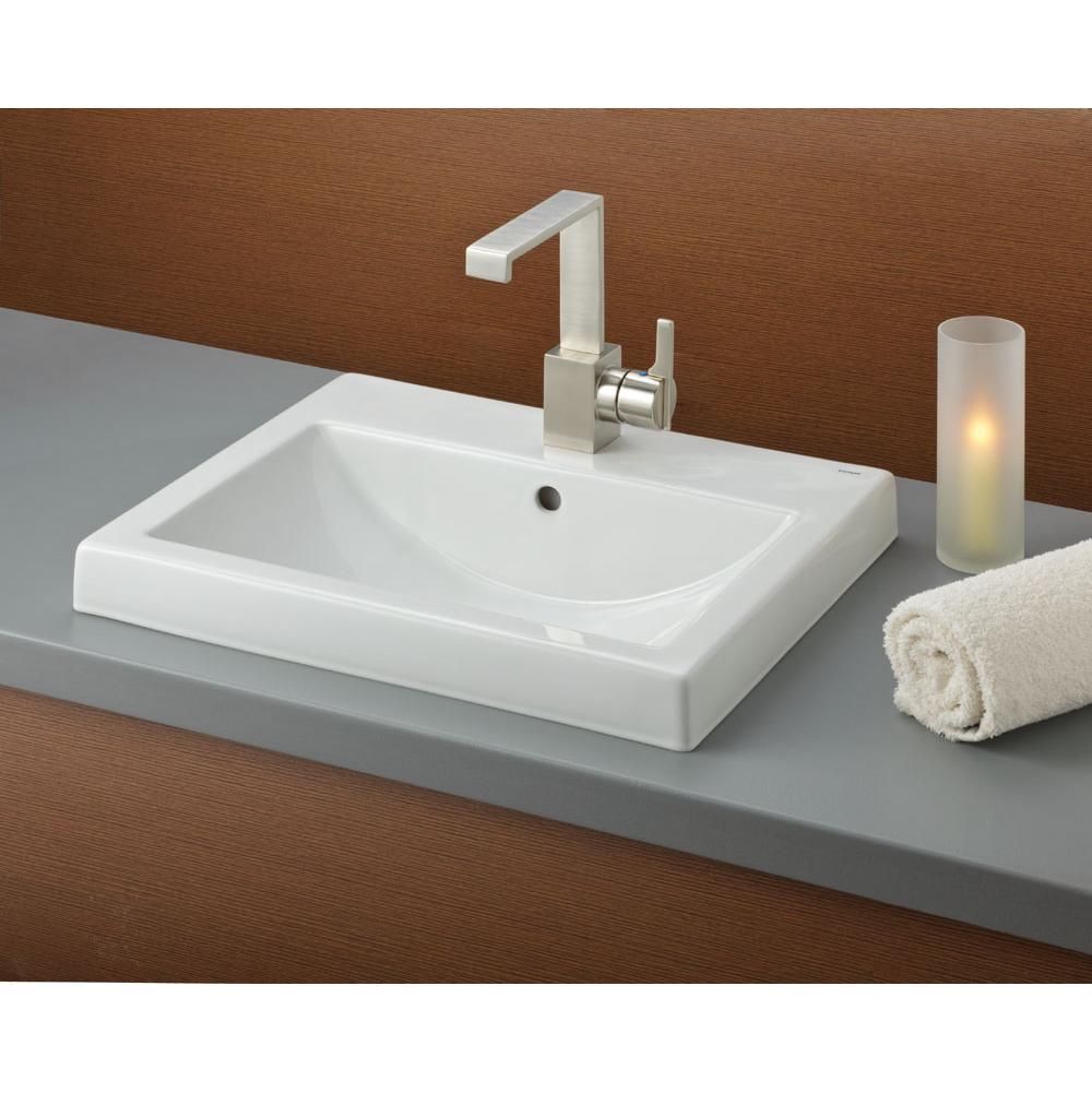 Cheviot 1190-WH-1 Square Camilla Semi-Recessed Sink  - White