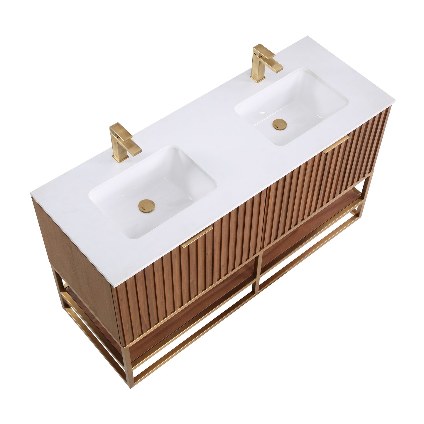 Bemma Terra 60 In. W X 22 In. D X 34 In. H Bath Vanity With Top