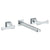 Watermark 125-2.2-BG4 Chelsea Wall Mount 3 Hole Lavatory Set