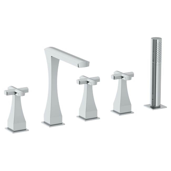 Watermark 125-8.1-BG5 Chelsea Deck Mount 5 Hole Tub Set