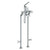 Watermark 125-8.3STP-BG5 Chelsea Floor Standing Bath Set W/ Hand Shower & Shut-Off Valves