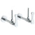 Watermark 125-MAS3-BG4 Chelsea Lavatory Angle Stop Kit - Sweat