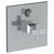 Watermark 125-P90-BG5 Chelsea Wall Mounted Pressure Balance Shower Trim With Diverter 7" Diameter