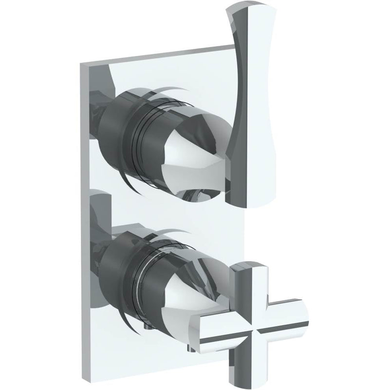 Watermark 125-T25-BG4 Chelsea Wall Mounted Mini Thermostatic Shower Trim With Built-In Control 3-1/2" X 6-1/4".