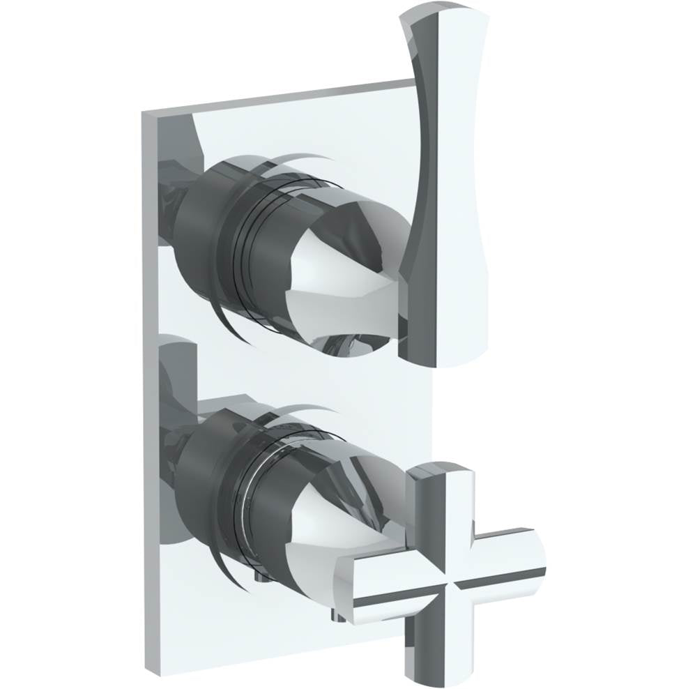 Watermark 125-T25-BG4 Chelsea Wall Mounted Mini Thermostatic Shower Trim With Built-In Control 3-1/2" X 6-1/4". - Parent