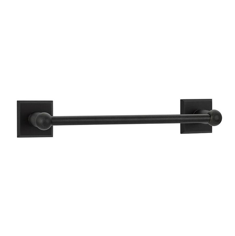 Emtek 230241 Bronze Towel Bar , No.1 Rosette , 12"