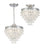Crystorama 130 Calypso 3 Light Crystal Teardrop Mini Chandelier - Parent