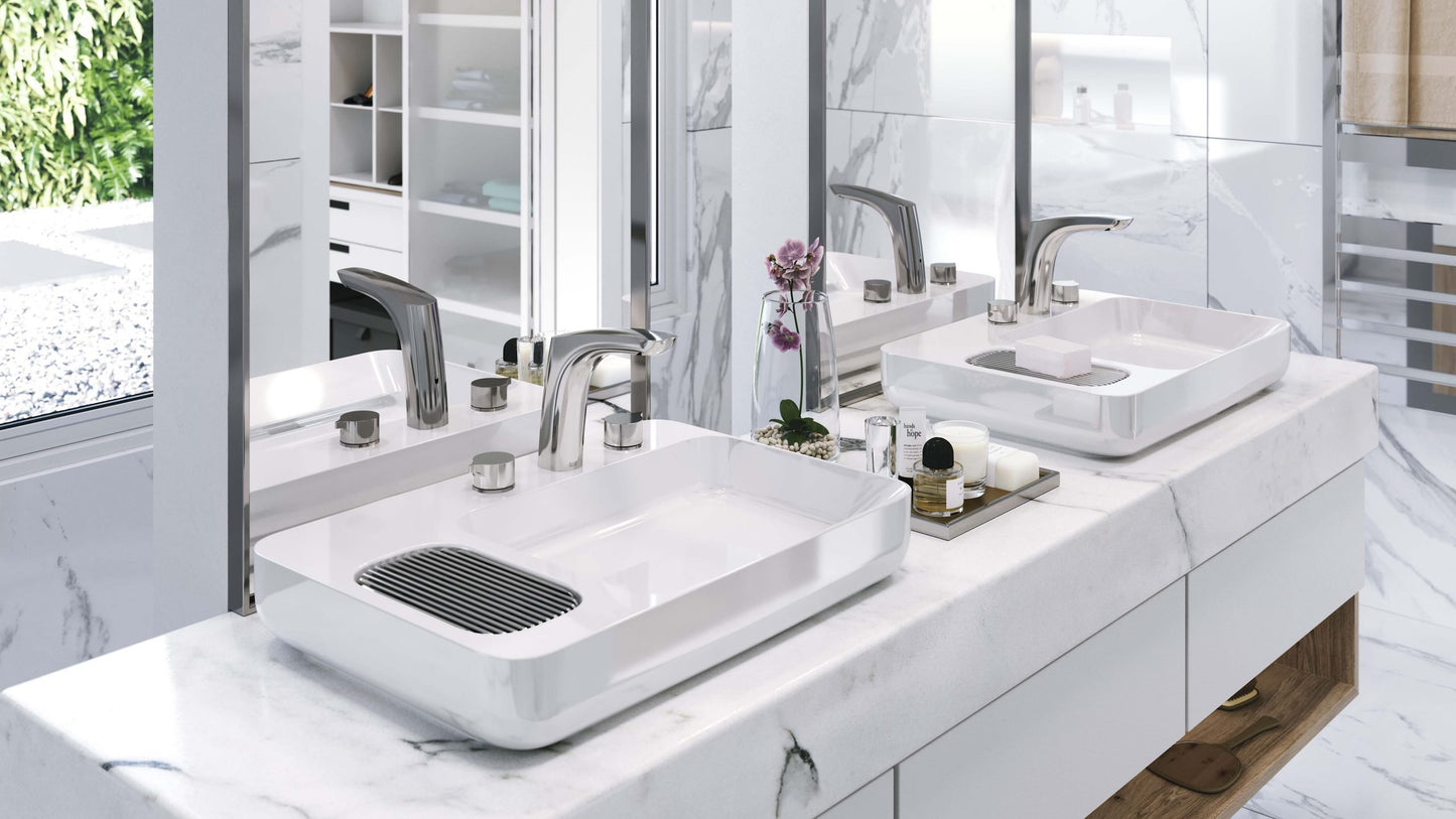Cheviot 1309-WH-1 Square Infinity Single Vessel Sink  - White
