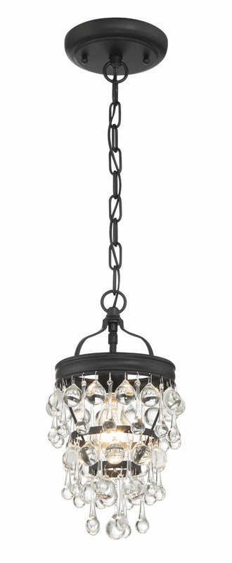 Crystorama 131 Calypso 1 Light Crystal Teardrop Mini Chandelier