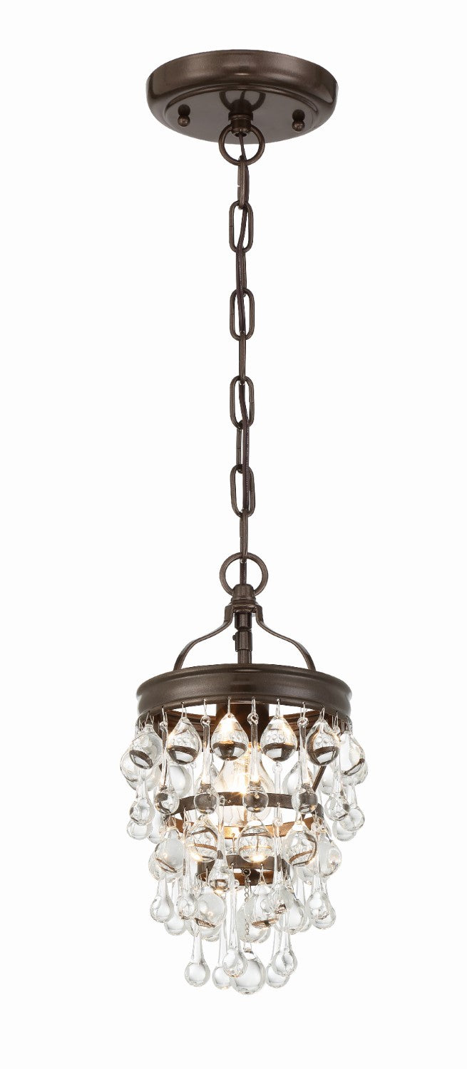 Crystorama 131 Calypso 1 Light Crystal Teardrop Mini Chandelier