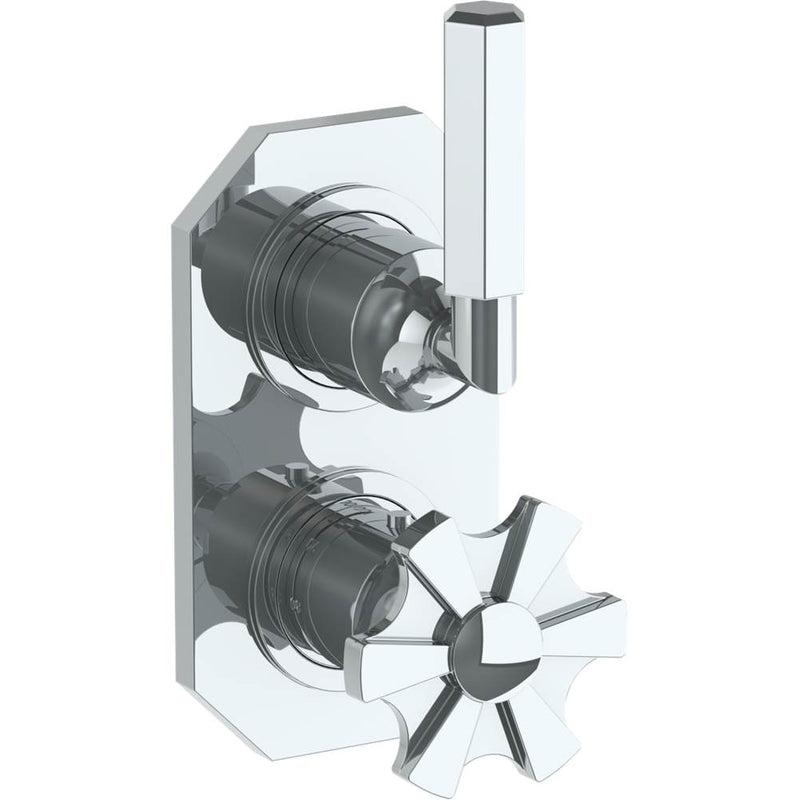 Watermark 133-T25-JA6 Wall Mounted Mini Thermostatic Shower Trim With Built-In Control, 3 1/2" X 6 1/4". - Parent