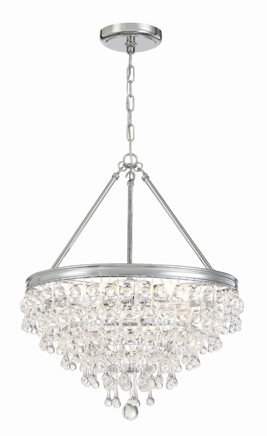 Crystorama 136 Calypso 6 Light Crystal Teardrop Chandelier - Parent