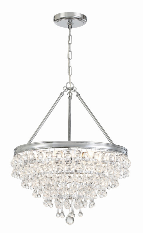 Crystorama 136 Calypso 6 Light Crystal Teardrop Chandelier - Parent