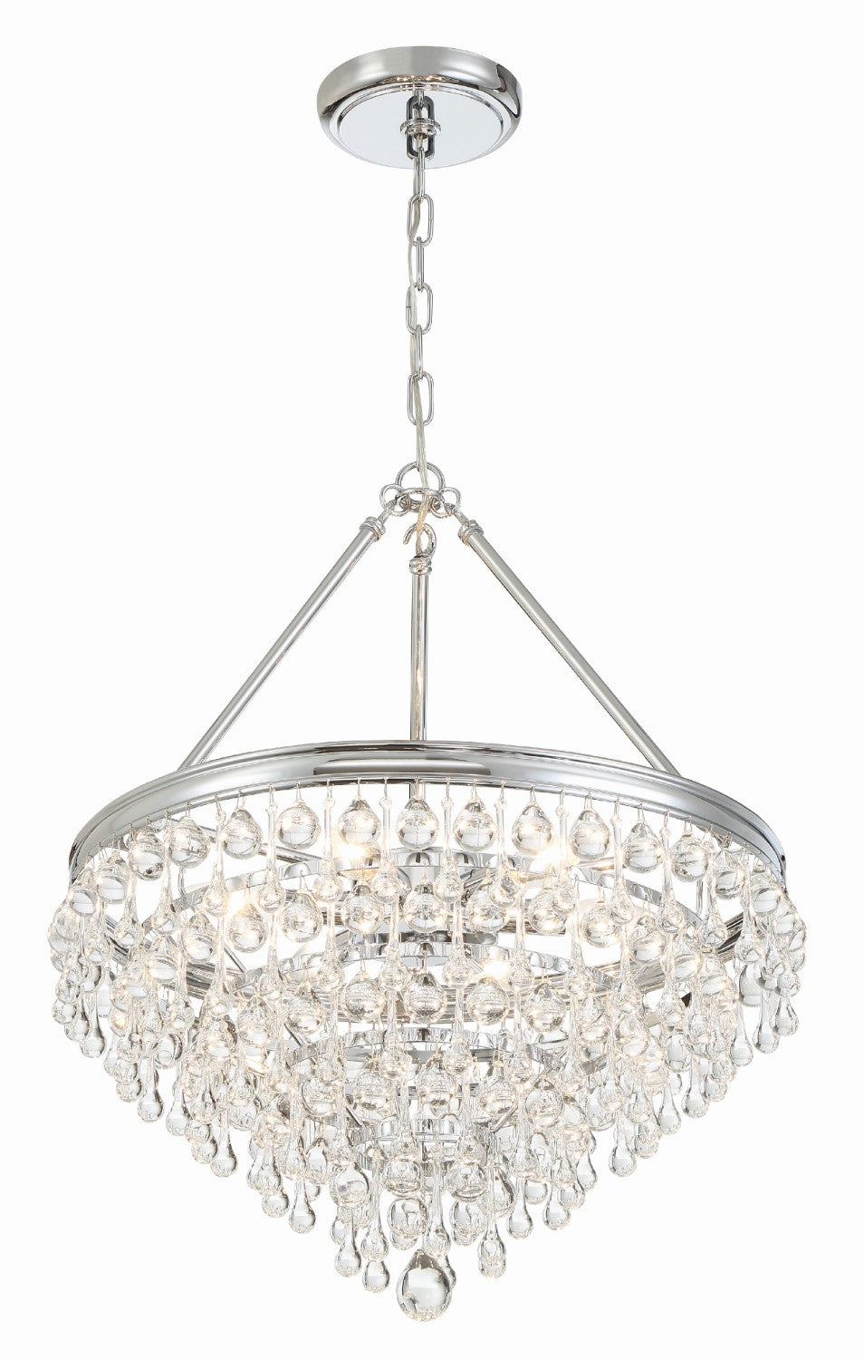 Crystorama 136 Calypso 6 Light Crystal Teardrop Chandelier - Parent