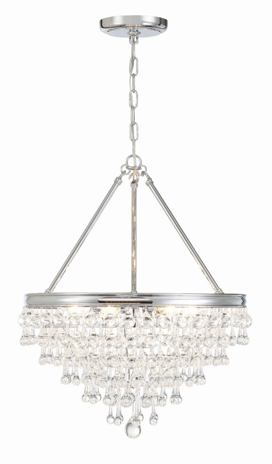Crystorama 136 Calypso 6 Light Crystal Teardrop Chandelier - Parent