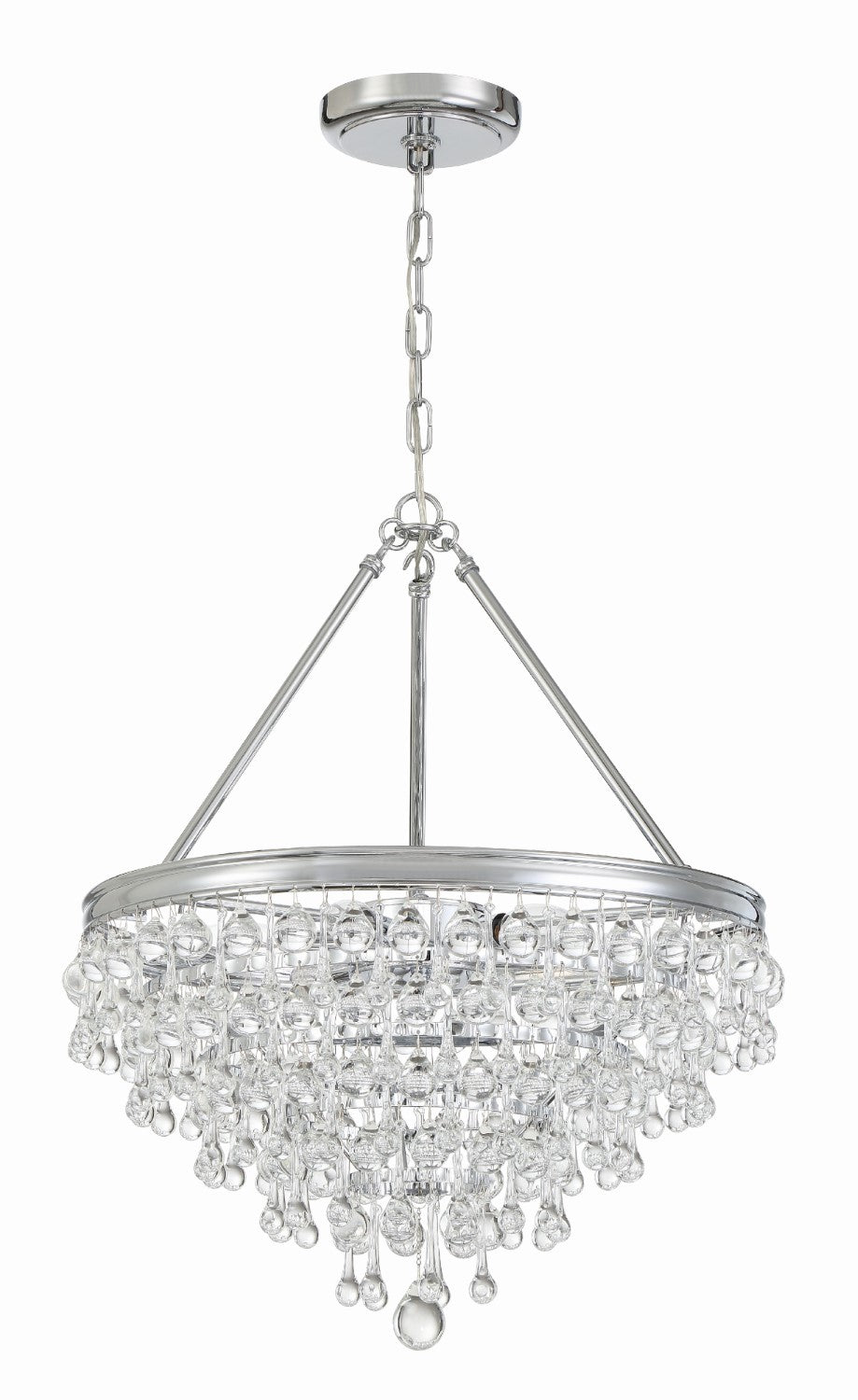 Crystorama 136 Calypso 6 Light Crystal Teardrop Chandelier - Parent