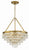 Crystorama 136 Calypso 6 Light Crystal Teardrop Chandelier